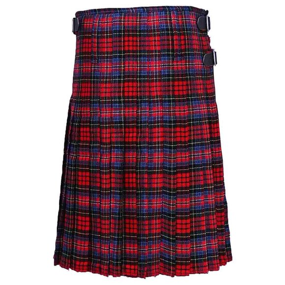 Tartan Kilt MacPherson 8 Yards Scottish Men’s Highland Dress - Picture 4 of 8